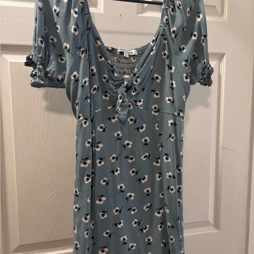 Mimi Chica Blue Floral Dress